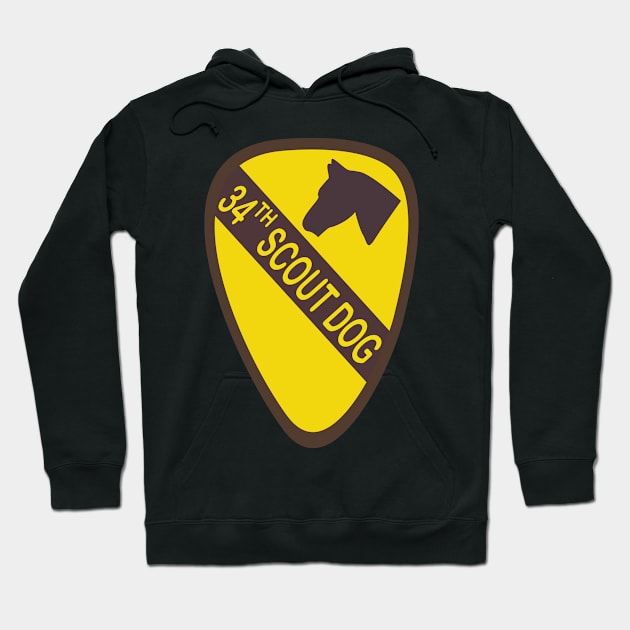 34th Scout Dog Platoon  wo Txt Hoodie by twix123844